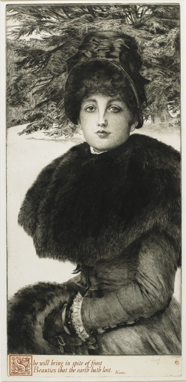 Una Passeggiata Invernale, 1880 da James Jacques Joseph Tissot