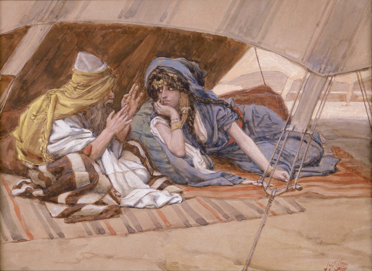 Il consiglio di Abramo a Sarai da James Jacques Joseph Tissot