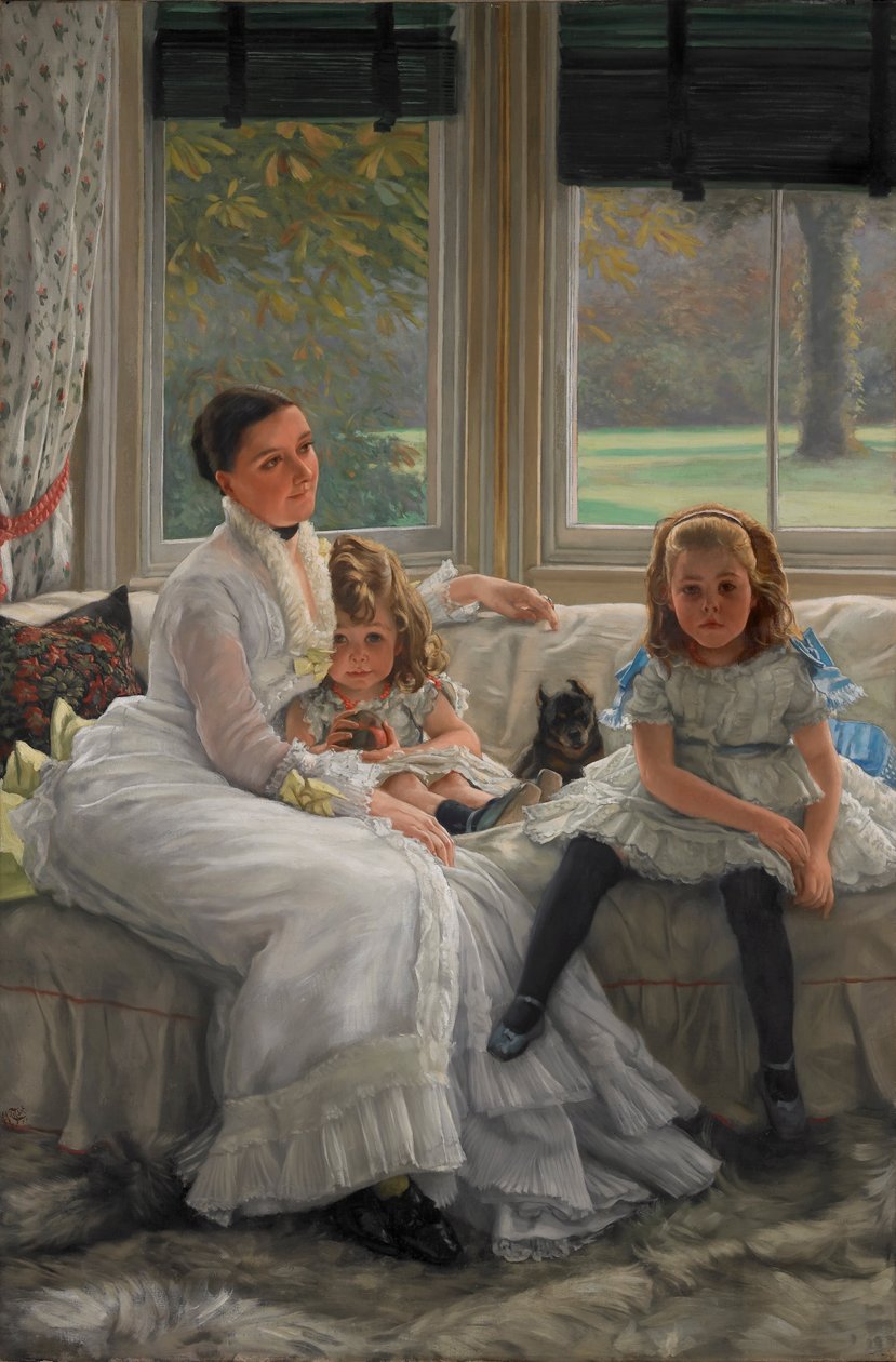 Ritratto di Mrs Catherine Smith Gill e due dei suoi figli da James Jacques Joseph Tissot