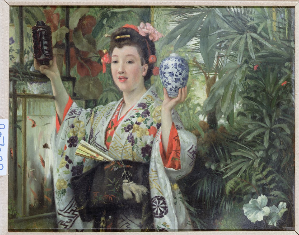 Il vaso giapponese, c.1870 da James Jacques Joseph Tissot