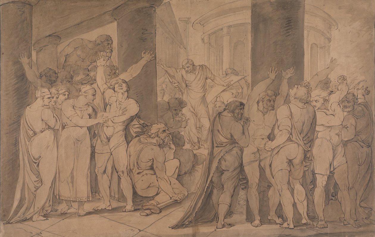 Il Corpo di Lucrezia Esposto ai Romani da James Jefferys