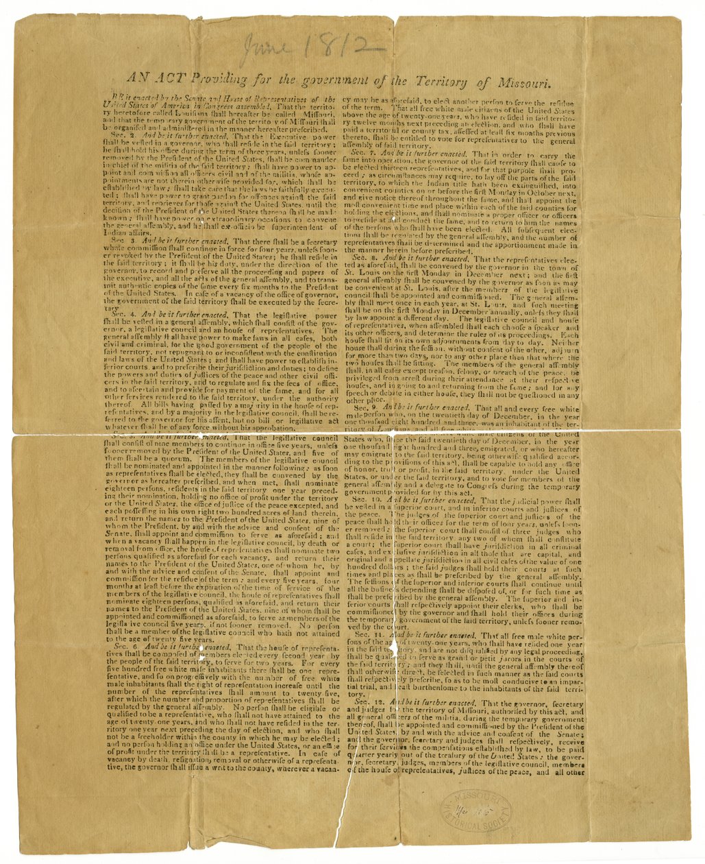 Approvato, H. Clay, Wm. H. Crawford, James Madison da James Madison