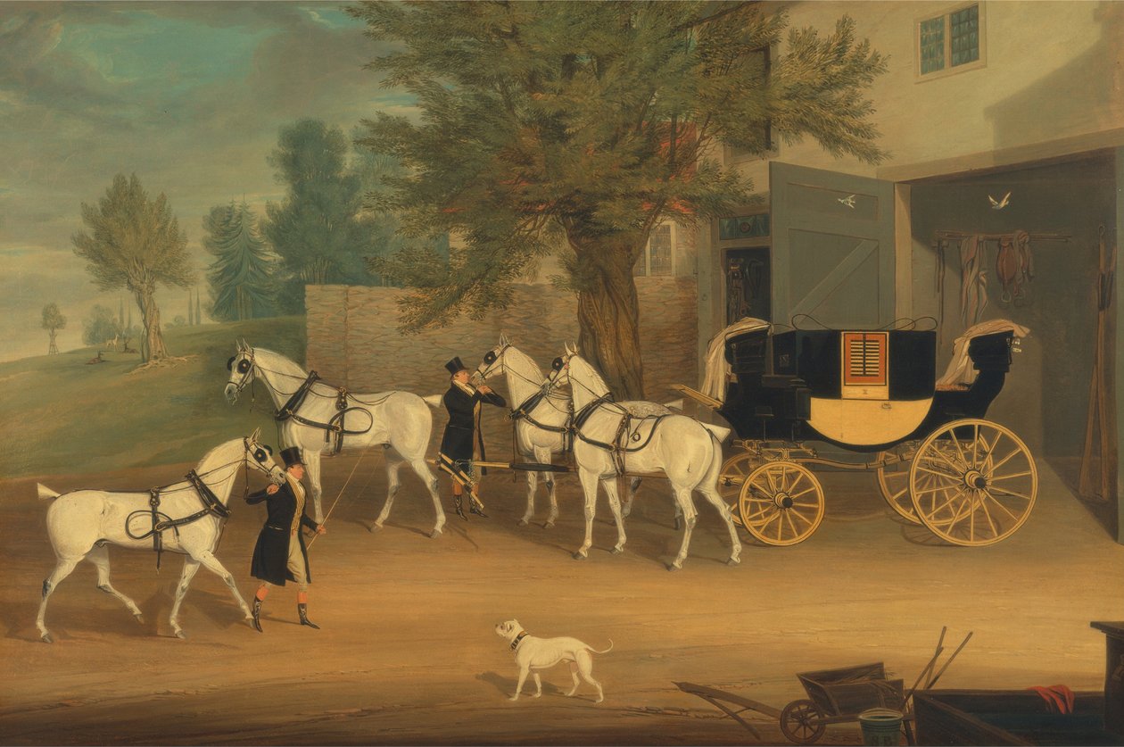 Il carro privato di John Smith Barry e il suo team grigio da James Pollard