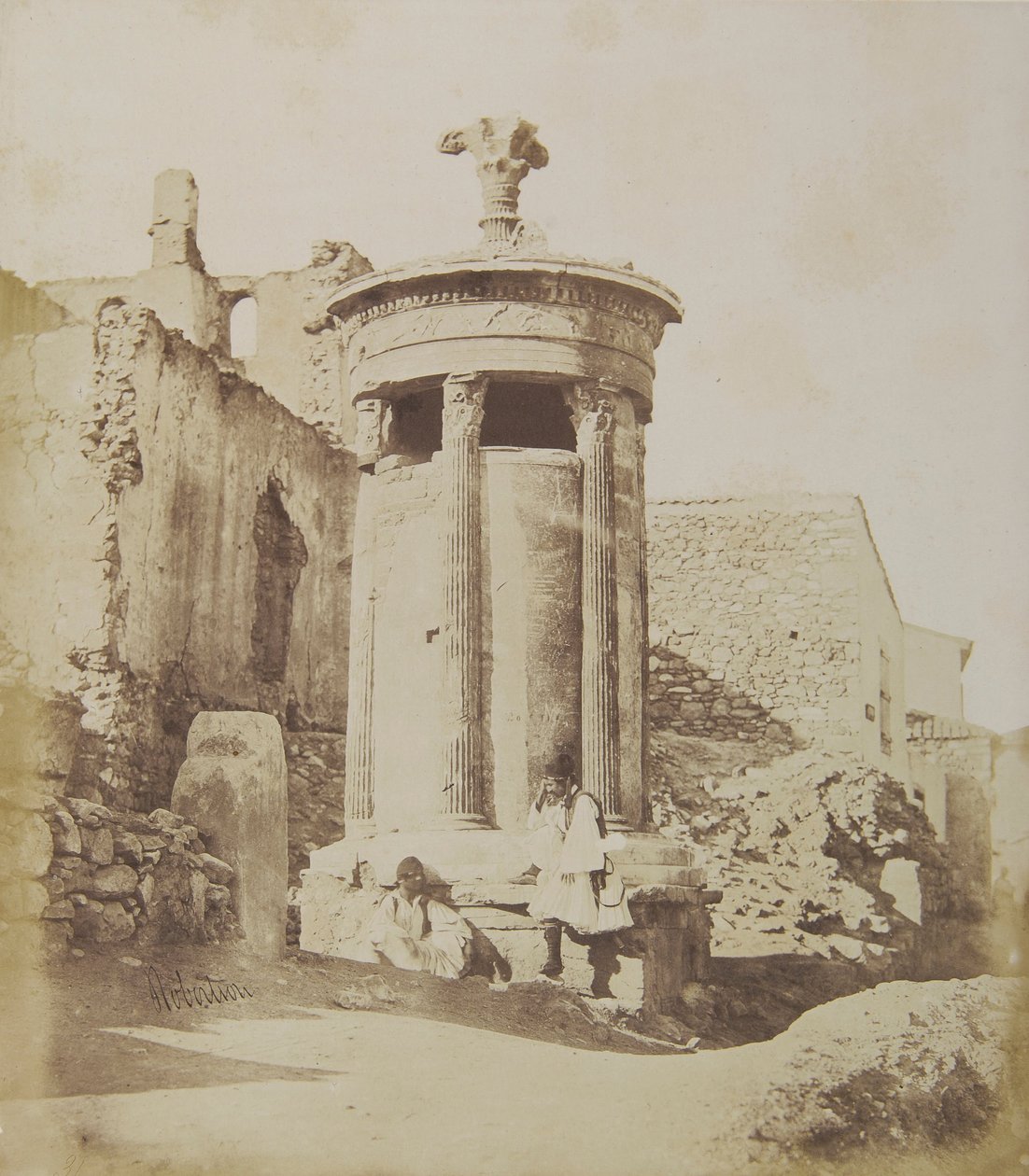 Il monumento di Lisicrate da nord-ovest da James Robertson