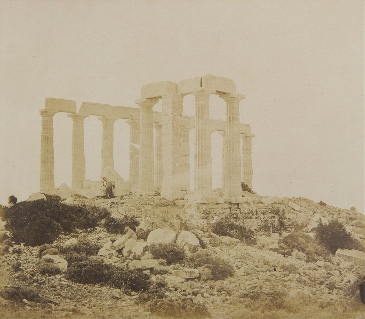 Vista del Tempio di Poseidone a Sounion da nord-est da James Robertson