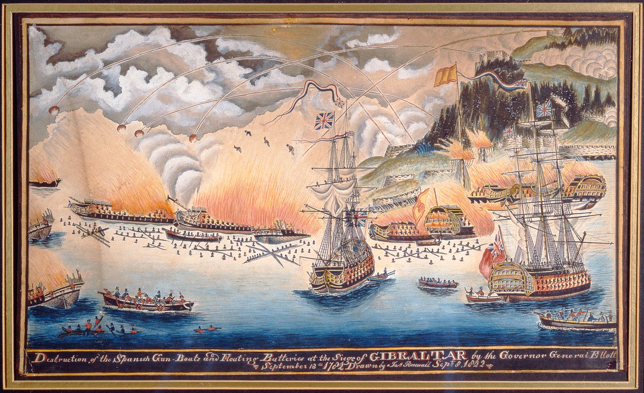 La distruzione delle navi da guerra e delle batterie galleggianti spagnole durante l