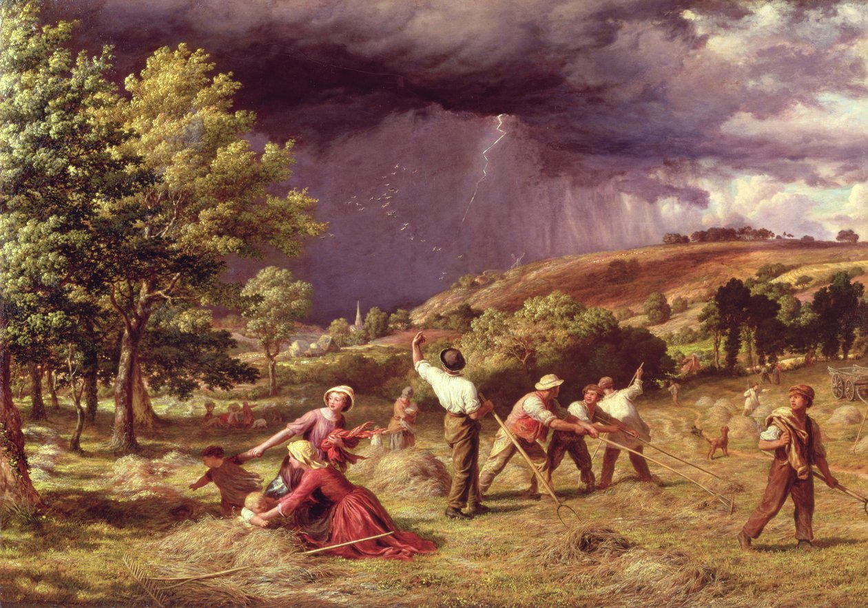 Un acquazzone, 1859 da James Thomas Linnell