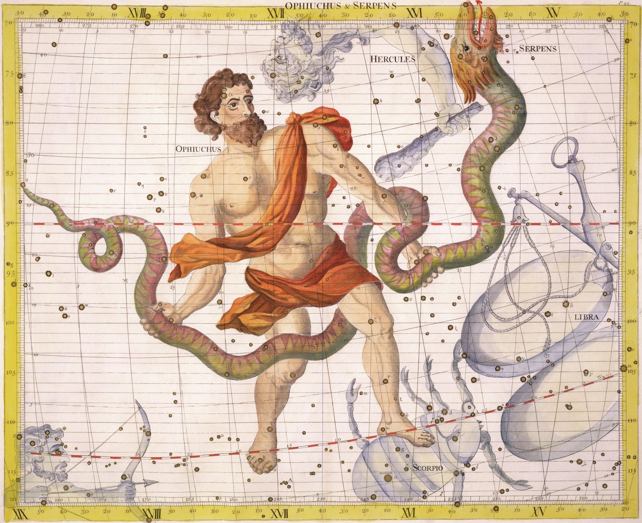 Costellazione di Ofiuco e Serpente, tavola 22 da 