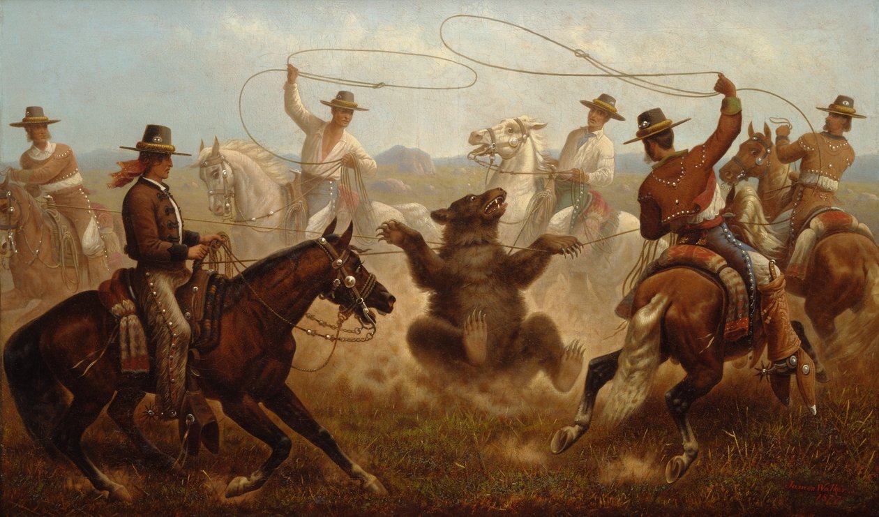 Cowboy che Lasciano un Orso da James Walker