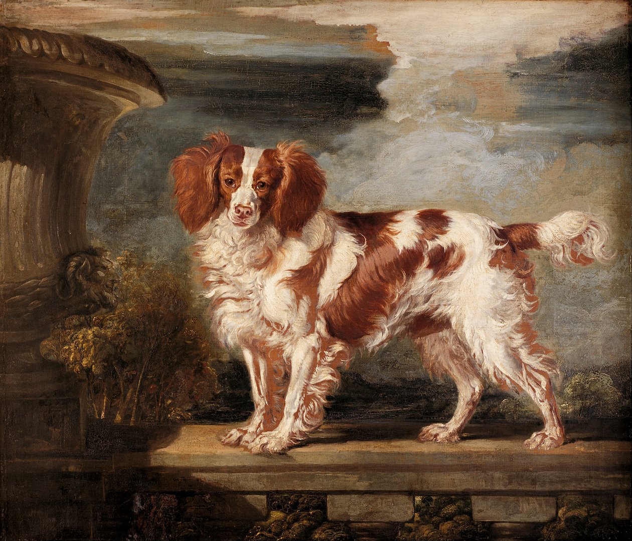 Ritratto di Dash, uno spaniel preferito, proprietà di Lady Frances Vane-Tempest da James Ward