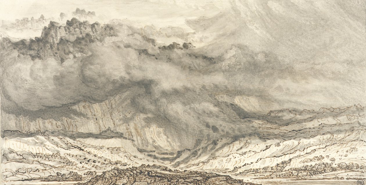 Snowdon, una tempesta in arrivo, 1853 da James Ward