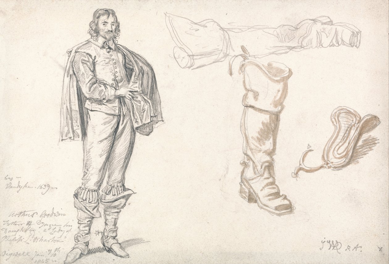 Studi dopo il Ritratto di Arthur Goodwin di Anthony van Dyck da James Ward