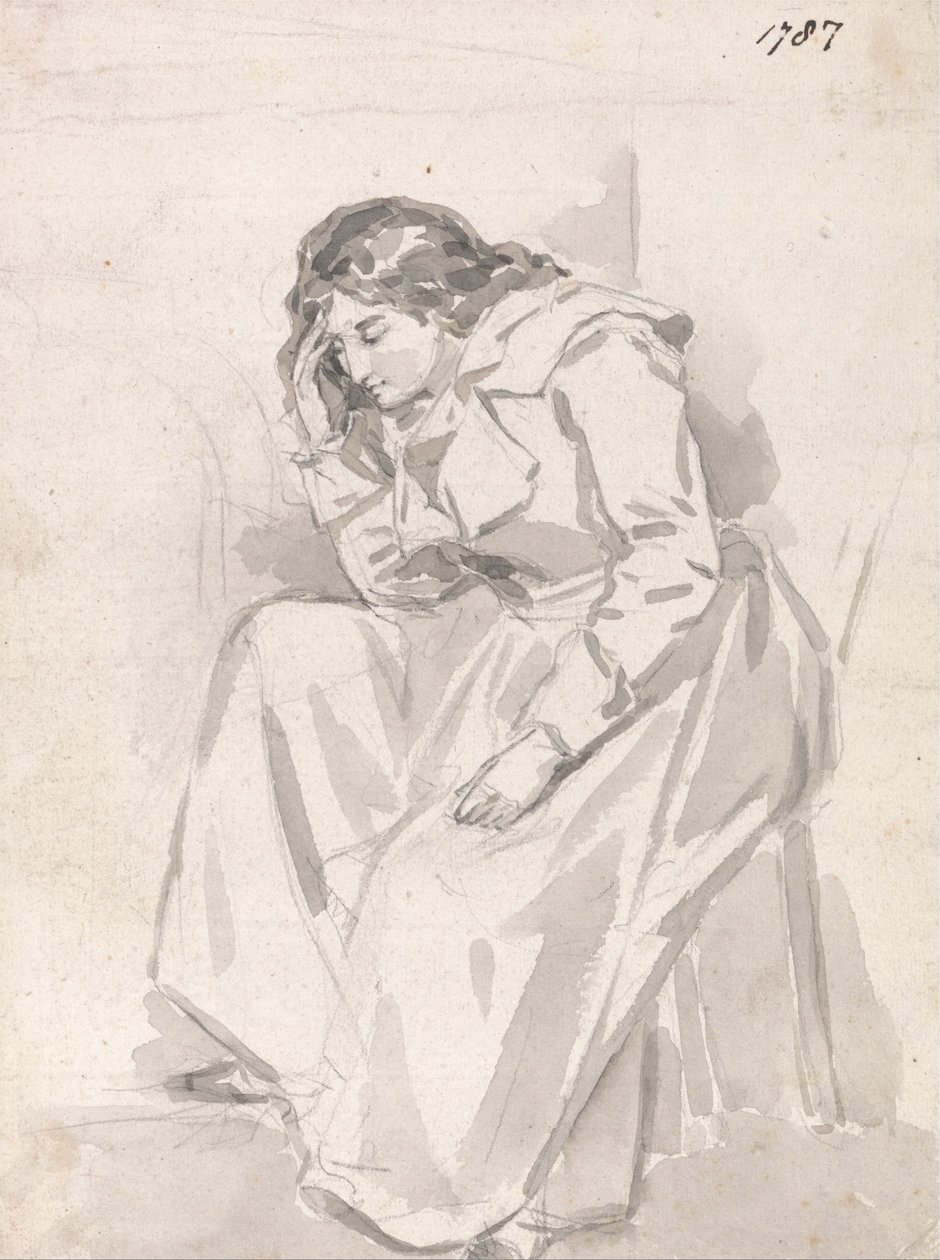 Studio di una donna seduta da James Ward