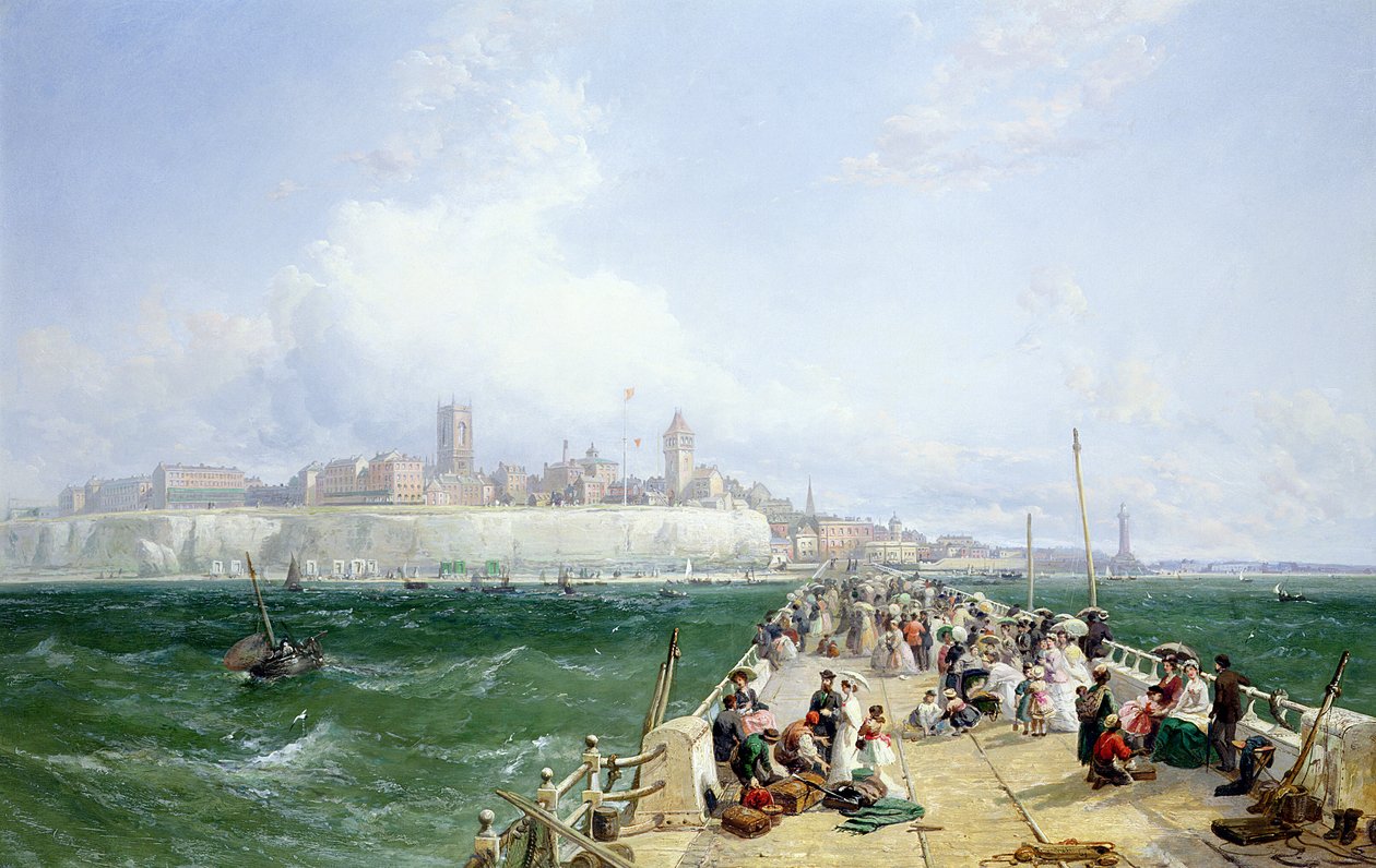 Una vista di Margate dal molo, 1868 da James Webb