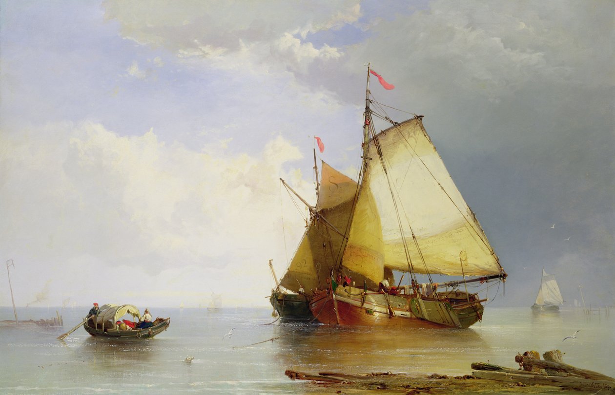 Navigazione in calma, 1869 da James Webb