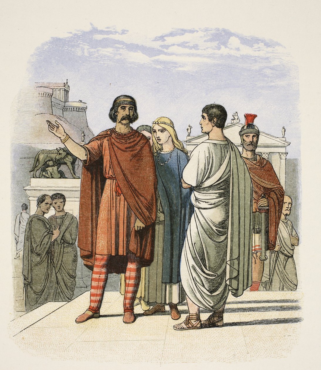 Carataco a Roma nel 52 d.C., da 