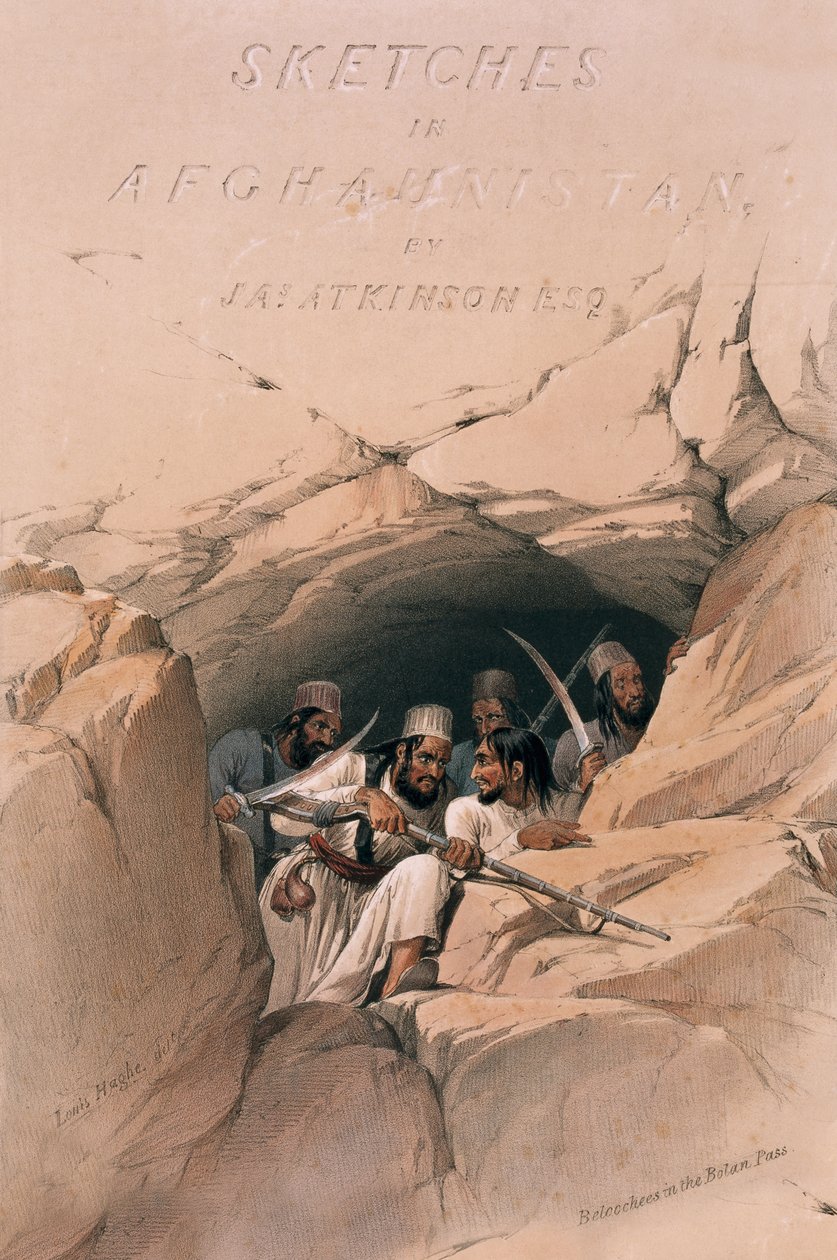 Beluci nel passo di Bolan da James (after) Atkinson
