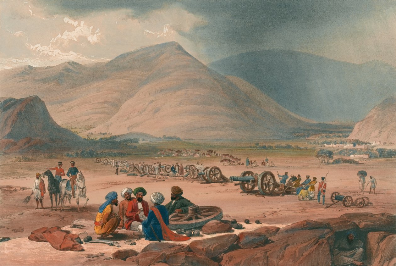 Il villaggio di Urghundee da James (after) Atkinson