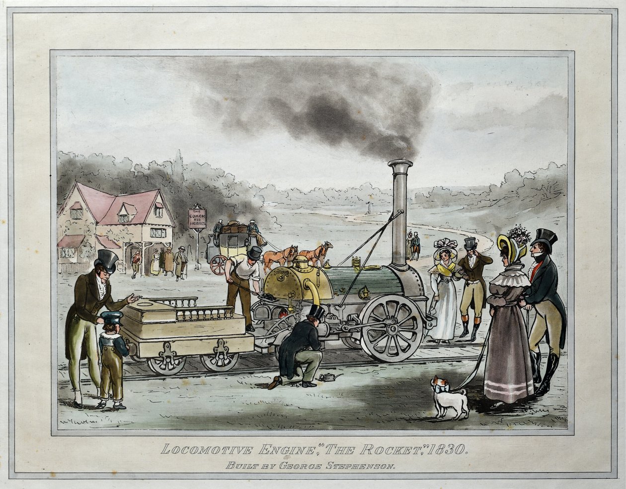 Locomotiva "The Rocket," costruita da George Stephenson da James (after) Naysmith