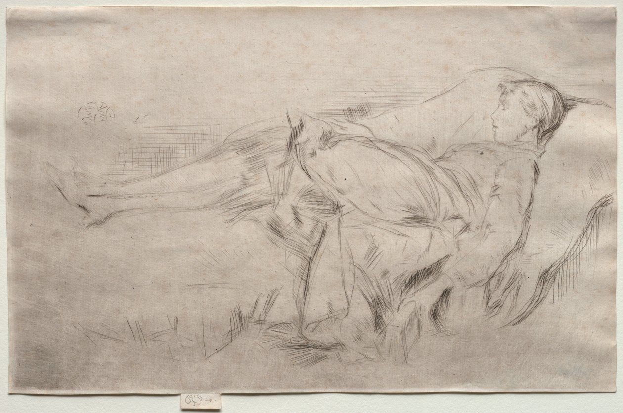 Un bambino su un divano, n. 2 da James Abbott McNeill Whistler