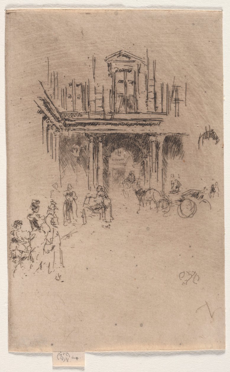 Un angolo del Palais Royal da James Abbott McNeill Whistler