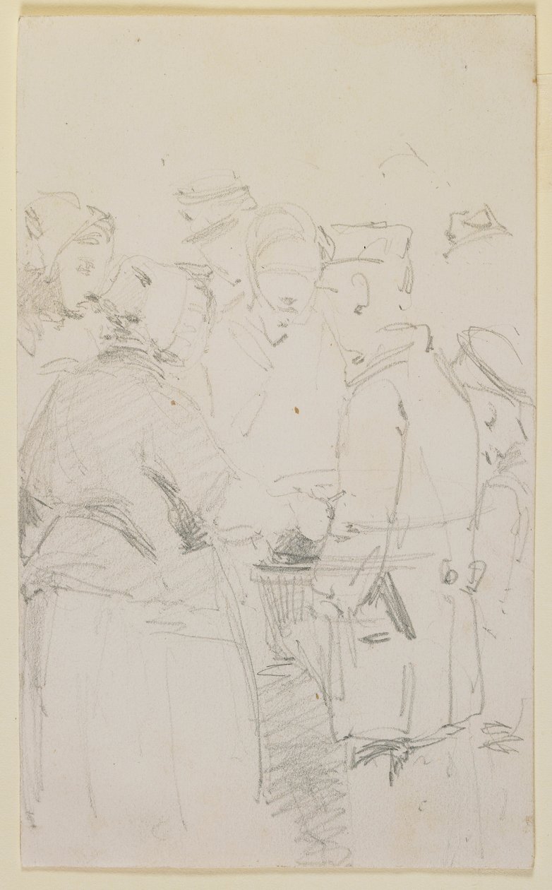 Un gruppo di figure intorno a un braciere da James Abbott McNeill Whistler