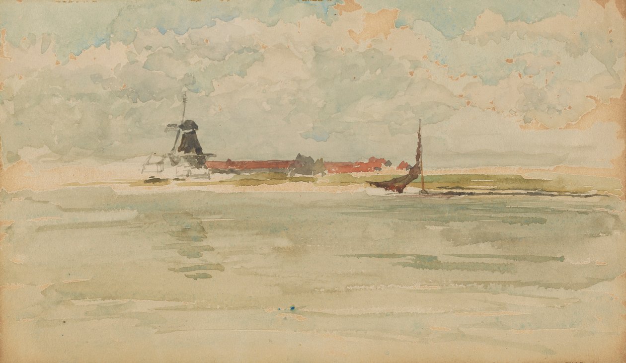 Una piccola nota rossa - Dordrecht da James Abbott McNeill Whistler