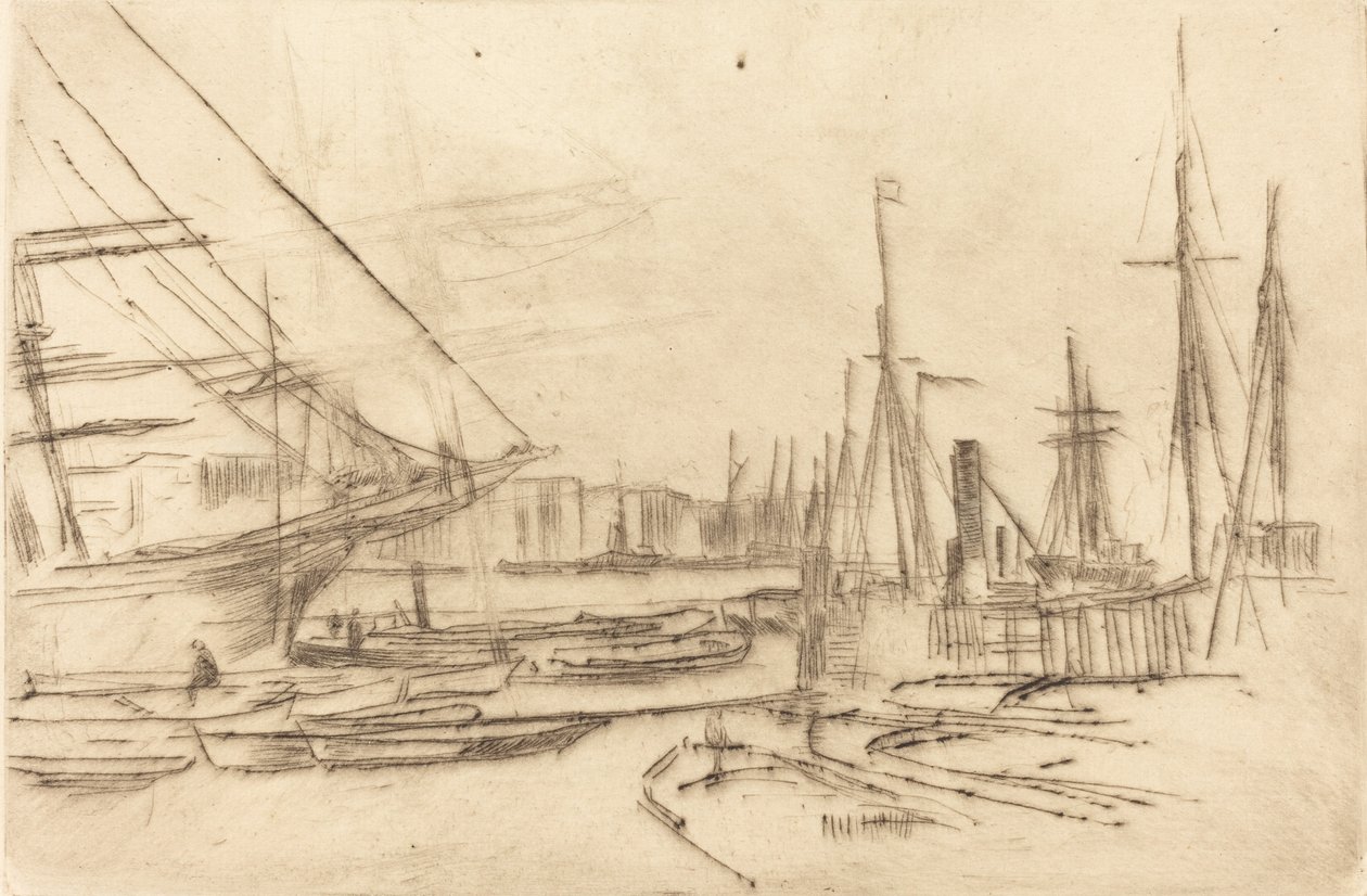Uno schizzo da Billingsgate da James Abbott McNeill Whistler