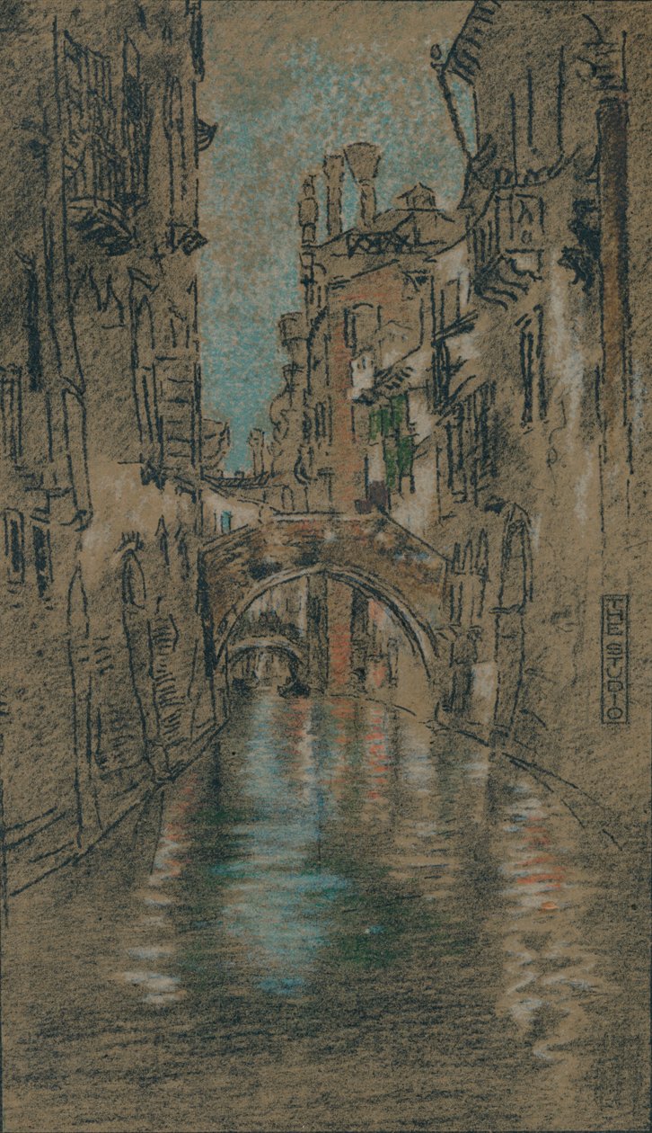 Un Canale Veneziano, c1880 da James Abbott McNeill Whistler
