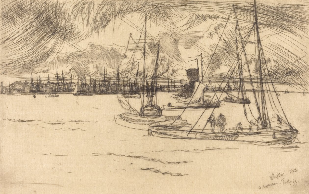 Amsterdam dal Tolhuis da James Abbott McNeill Whistler