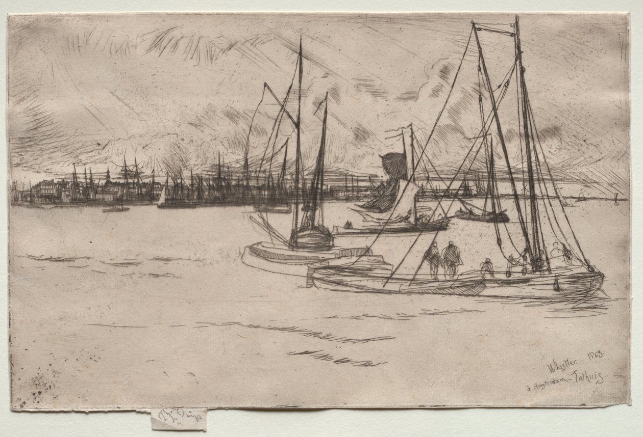 Amsterdam dal Tolhuis da James Abbott McNeill Whistler