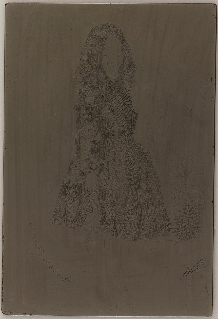 Anniie, 1857-1858 da James Abbott McNeill Whistler