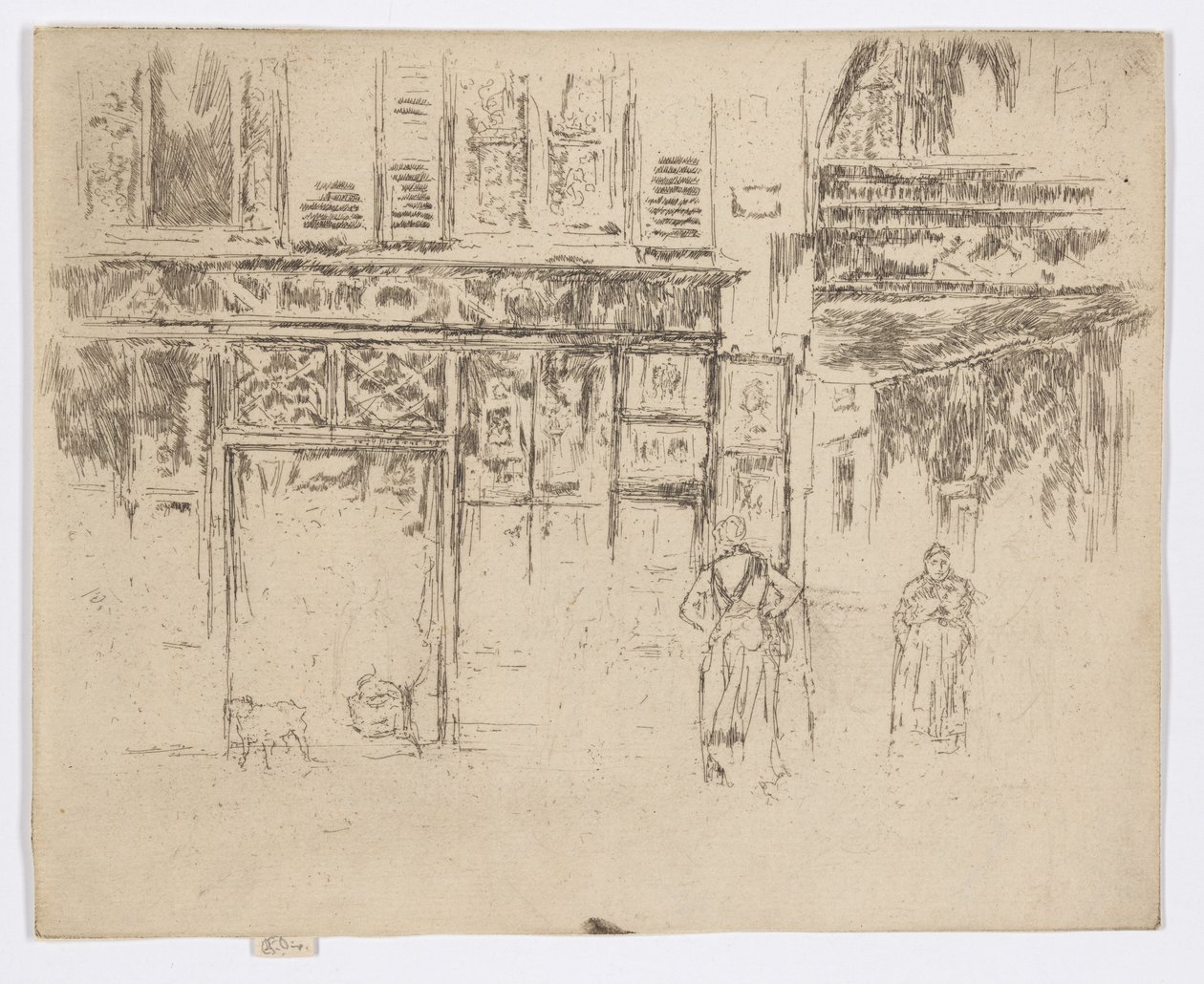 La bottega di stampa di Antony, Rue de Seine, c.1892-93 da James Abbott McNeill Whistler