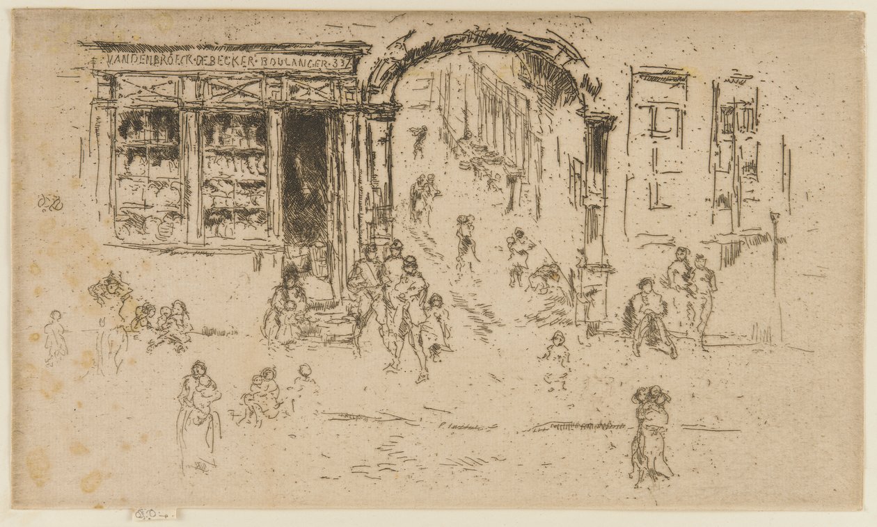Arco, Bruxelles, 1887 da James Abbott McNeill Whistler