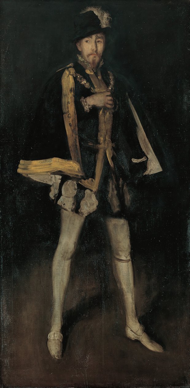 Disposizione in nero, n. 3: Sir Henry Irving come Filippo II di Spagna, 1876, rielaborato 1885 da James Abbott McNeill Whistler