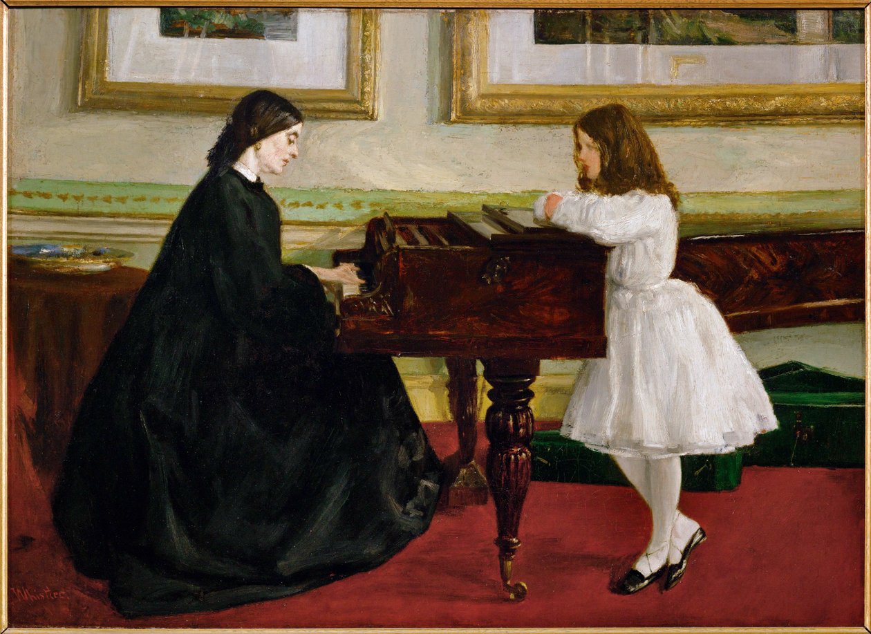 Al pianoforte da James Abbott McNeill Whistler
