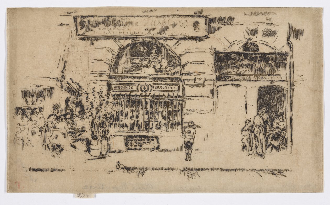 Atelier di gioielleria da James Abbott McNeill Whistler