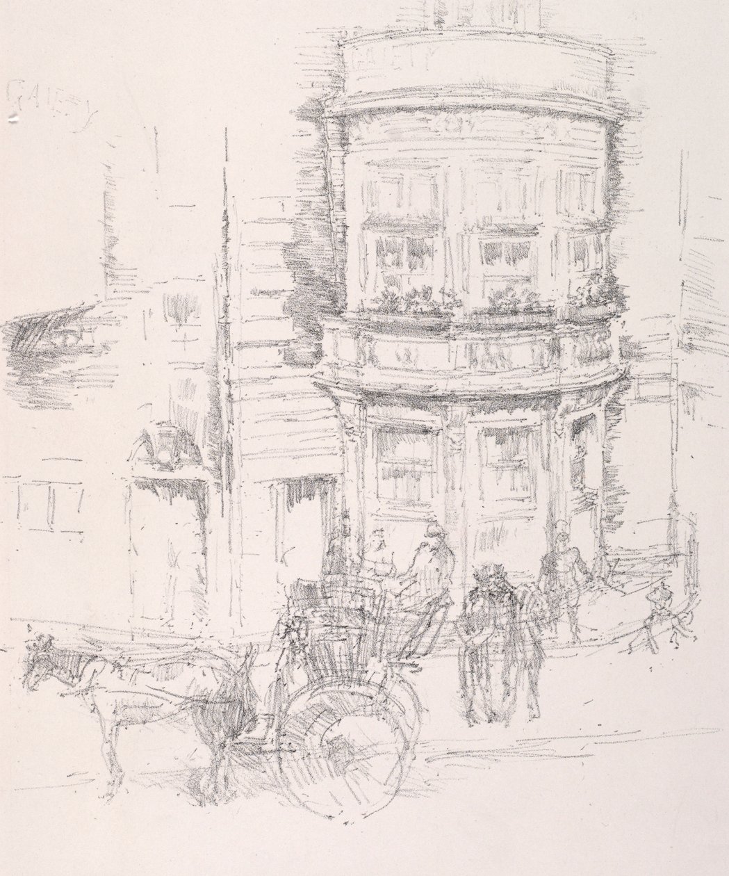 Retro del Teatro Gaiety da James Abbott McNeill Whistler