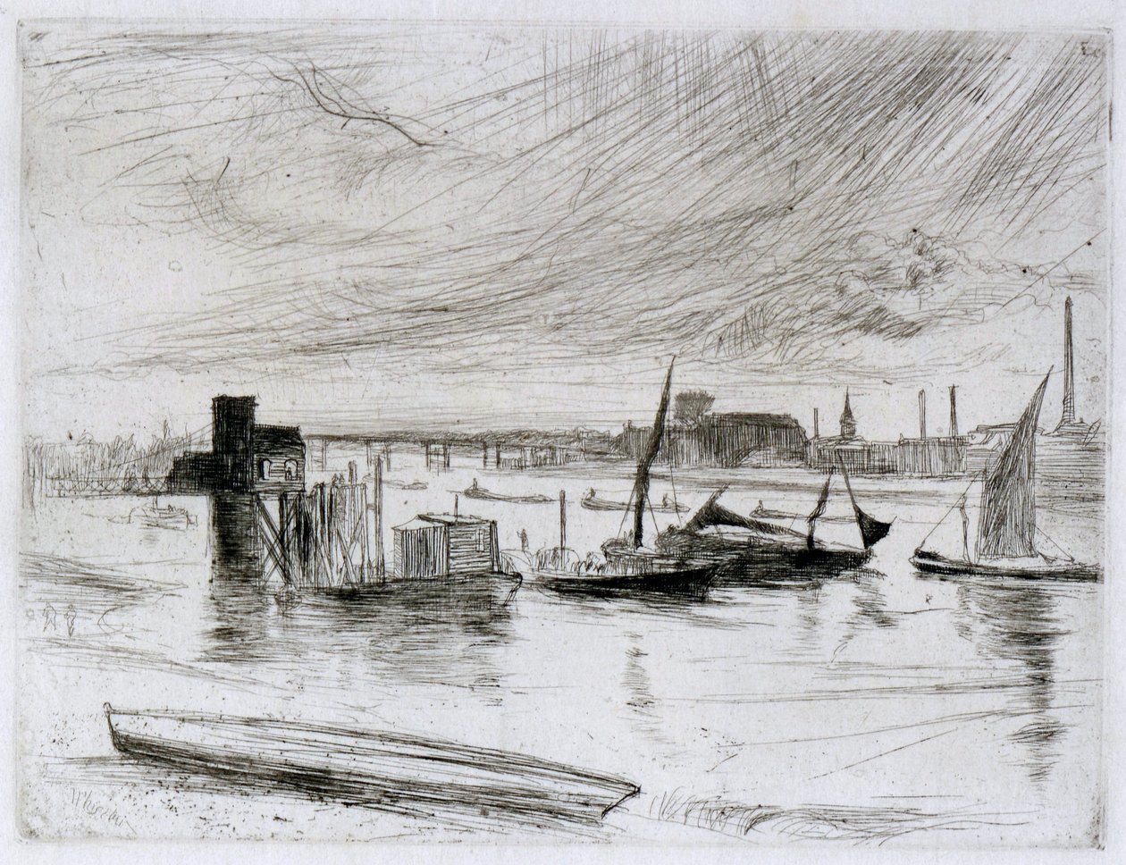 Alba a Battersea (Cadogan Pier) da James Abbott McNeill Whistler