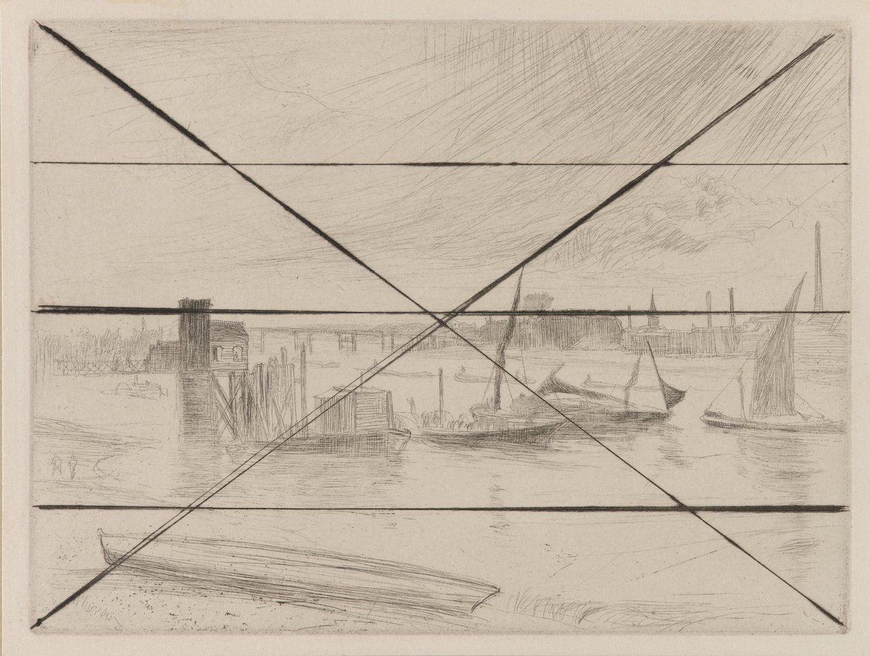 Alba a Battersea, Cadogan Pier, 1861 da James Abbott McNeill Whistler