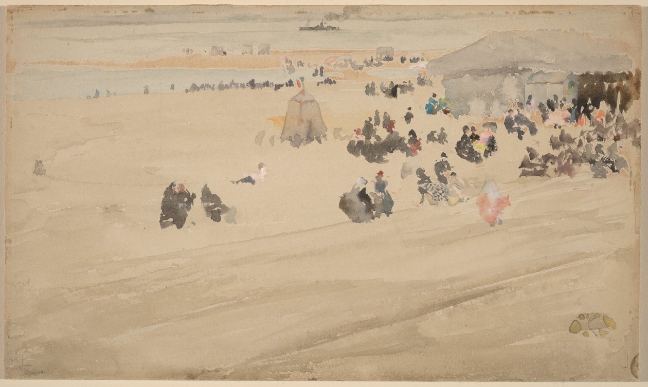 Scena di spiaggia, probabilmente 1885 (acquerello) da James Abbott McNeill Whistler