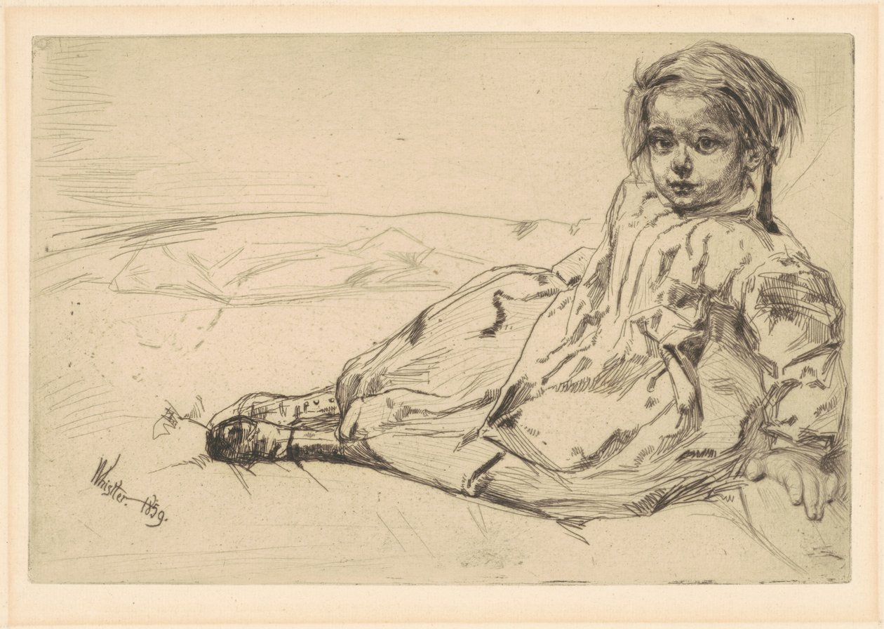 Bibi Valentin, 1859 da James Abbott McNeill Whistler