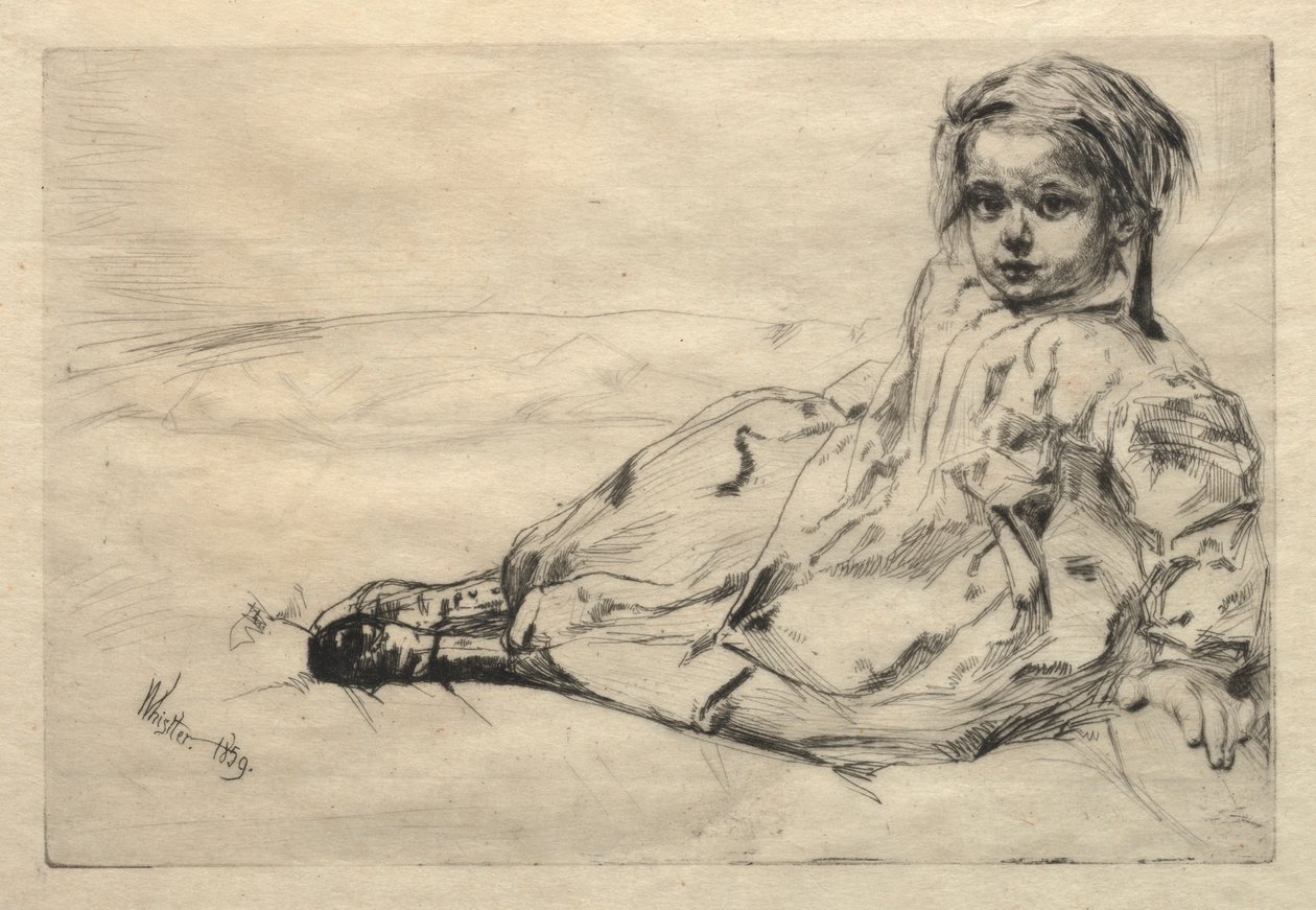 Bibi Valentin, 1859 da James Abbott McNeill Whistler
