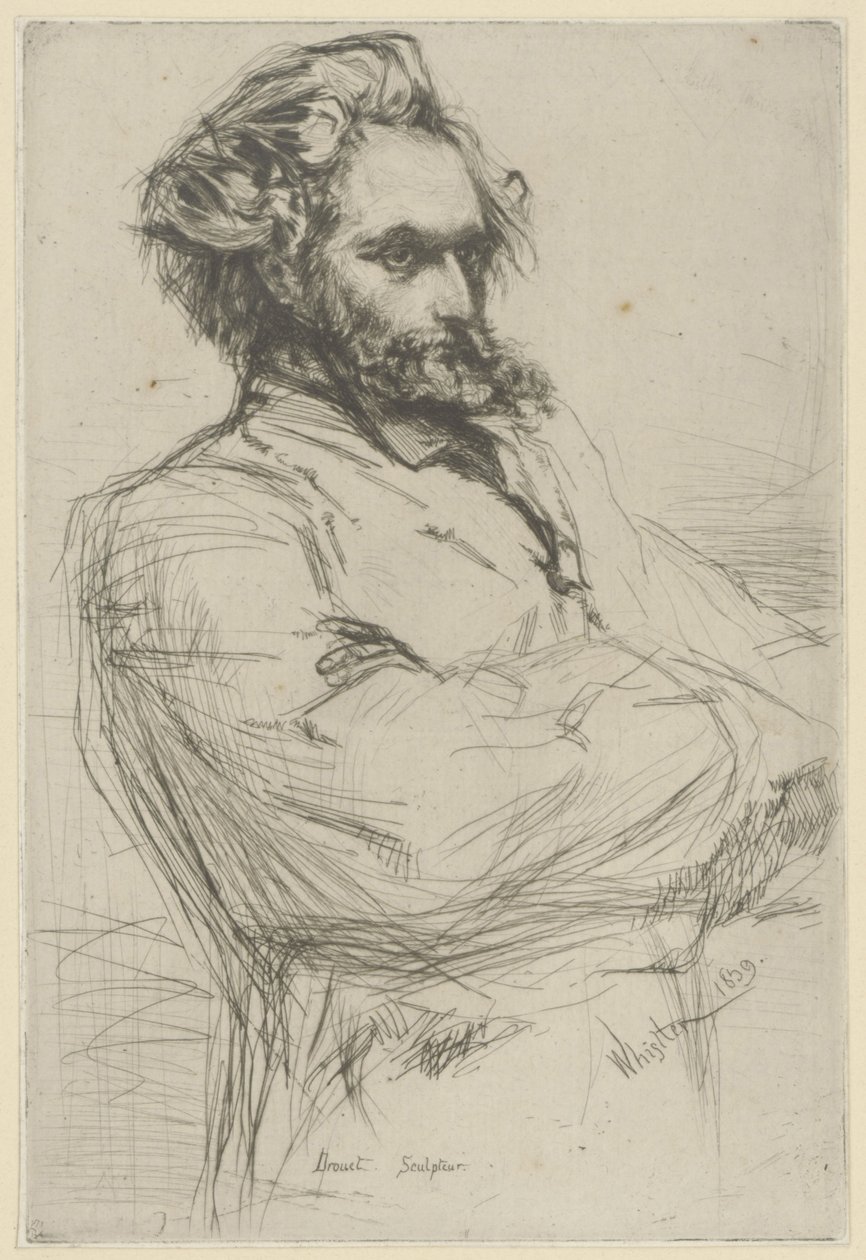 Ritratto di Drouet da James Abbott McNeill Whistler