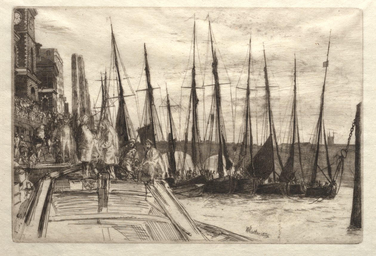 Billingsgate, 1859 da James Abbott McNeill Whistler