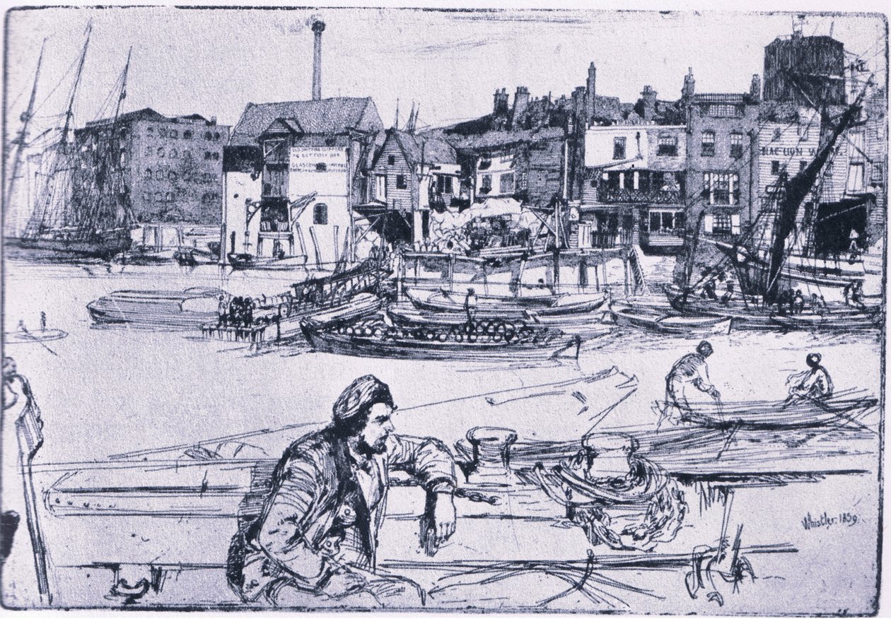Black Lion Wharf da James Abbott McNeill Whistler