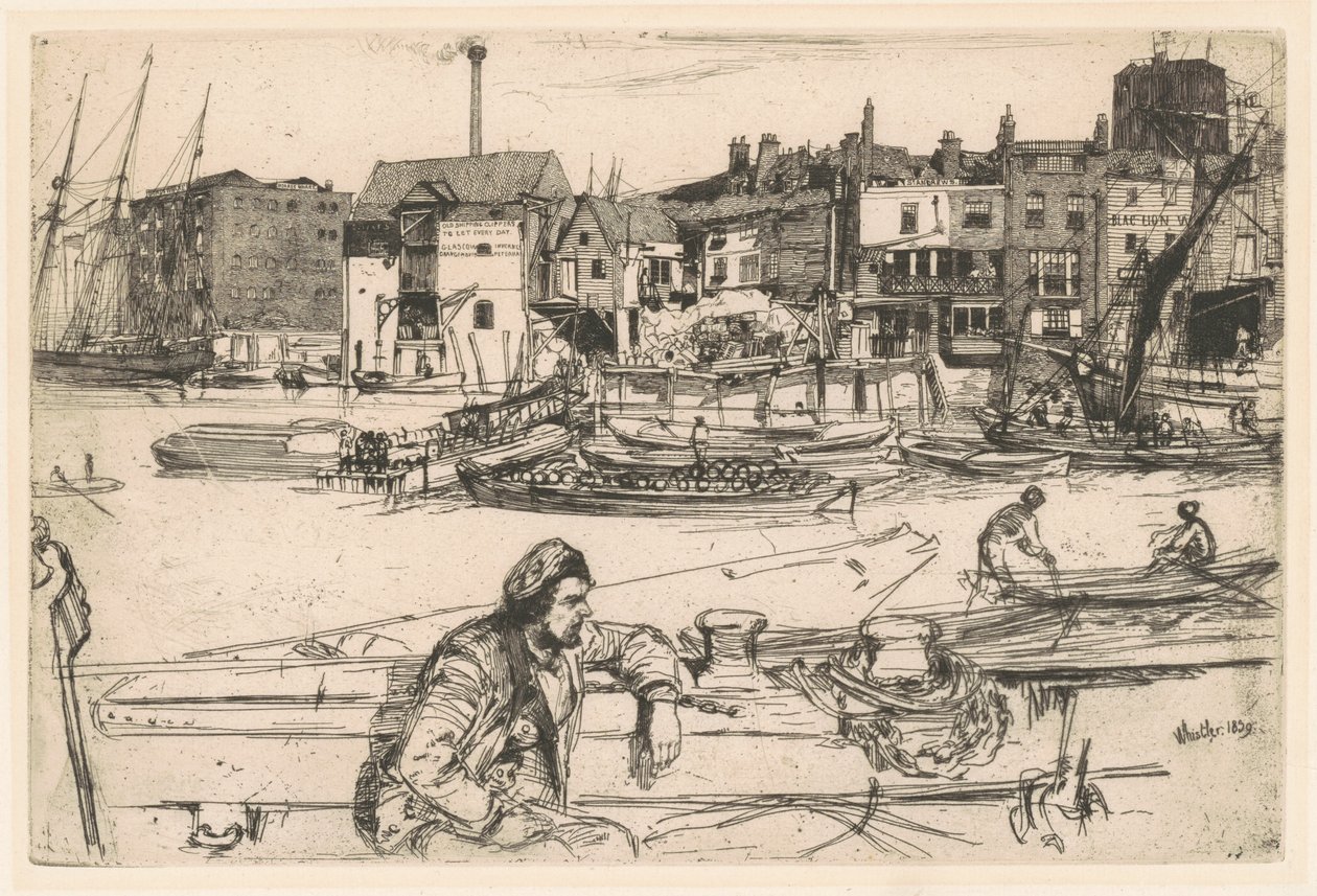 Black Lion Wharf da James Abbott McNeill Whistler