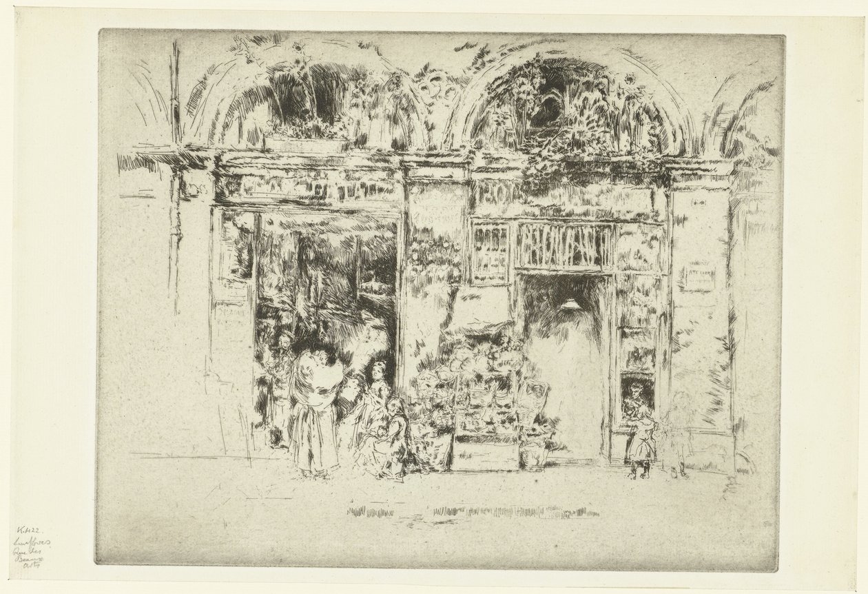 Negozio di fiori da James Abbott McNeill Whistler