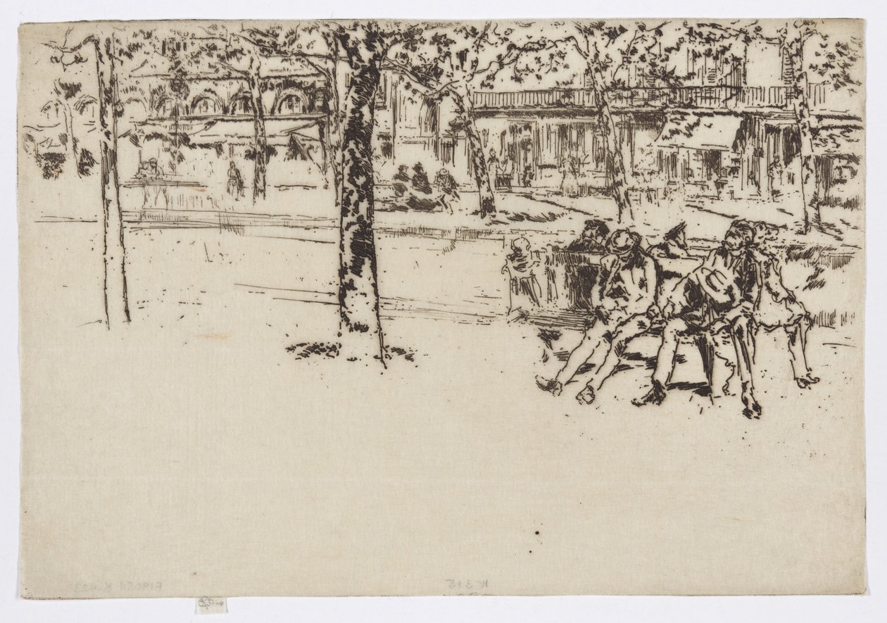 Boulevard Poissonnière, Parigi, c.1892-93 da James Abbott McNeill Whistler