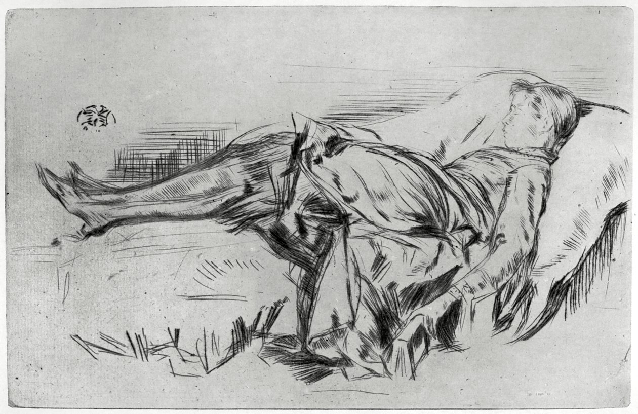 Bambino su un Divano, XIX secolo da James Abbott McNeill Whistler